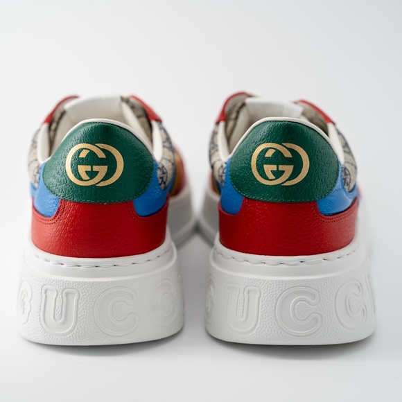 size 12G - Gucci GG Supreme Low Top Sneakers Canvas Beige Red Blue Green main image 8